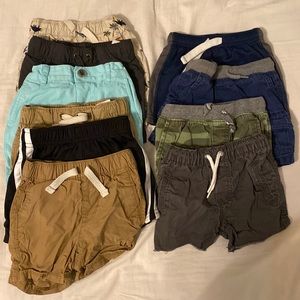 Set of 10 shorts size 12-18 months